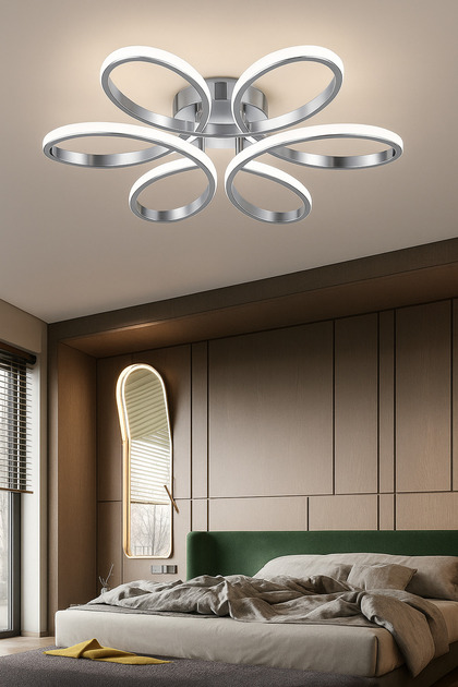 Papatya Model Plafonyer Modern Led Beyaz Işık Ultra Power Led Avize Salon Mutfak Oda Hol Ledli Avize