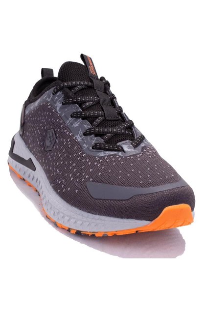 OceanCN Gri închis Portocaliu Ortopedic Casual Pantofi sport pentru bărbați