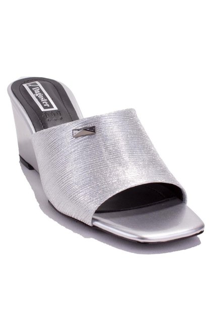 DZA07-108524344CN Silver Platform Heel Women's Slippers