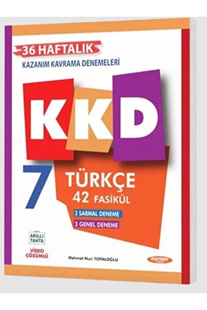 Kurmay Yayınları 7. Sınıf Türkçe Kazanım Kavrama Denemeleri Kkd 44