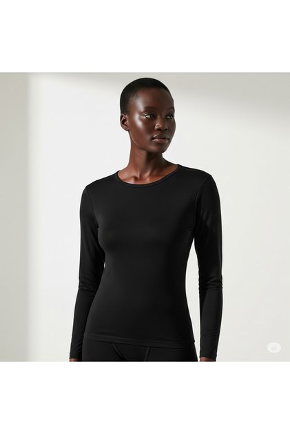 | Women's Top Long Sleeve Thermal Underwear Undershirt Soft Cotton