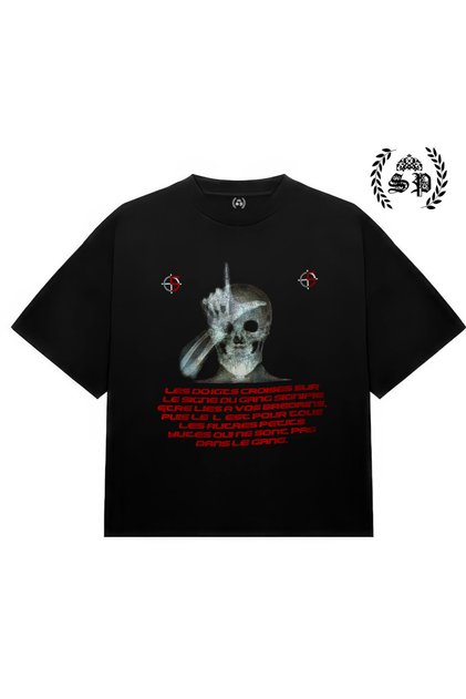 Tricou Redrum Skeleton Vintage Y2K