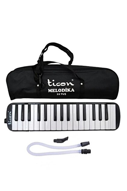 32 Tuşlu Bez Çanta Melodika Siyah