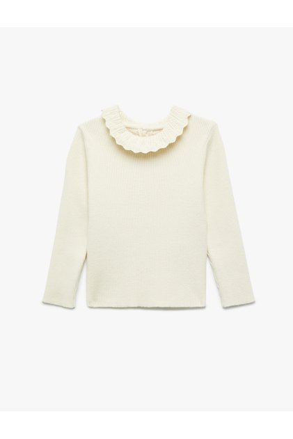 Stand Collar Long Sleeve Viscose Knitwear Sweater