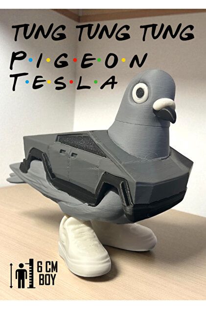 GiginGo Tung Tung Tung Sahur Pigeon Tesla - Tung Tung Tung Sahur