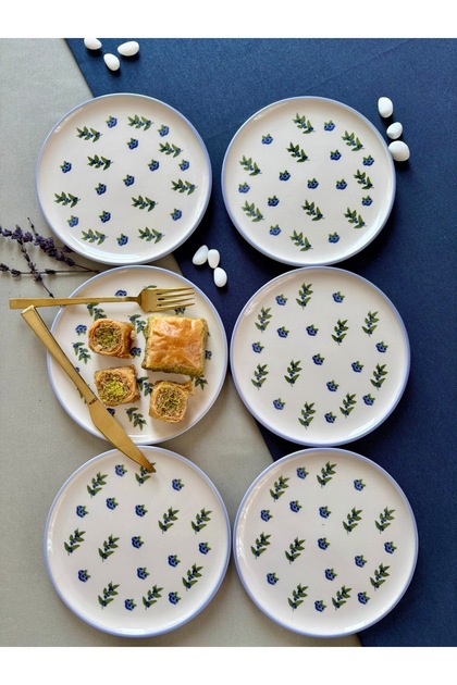 Wild Blueberry 6 Pieces Dessert Plate