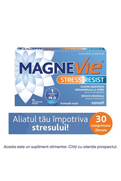 MagneVie StressResist cu Ashwagandha x 30 comprimate