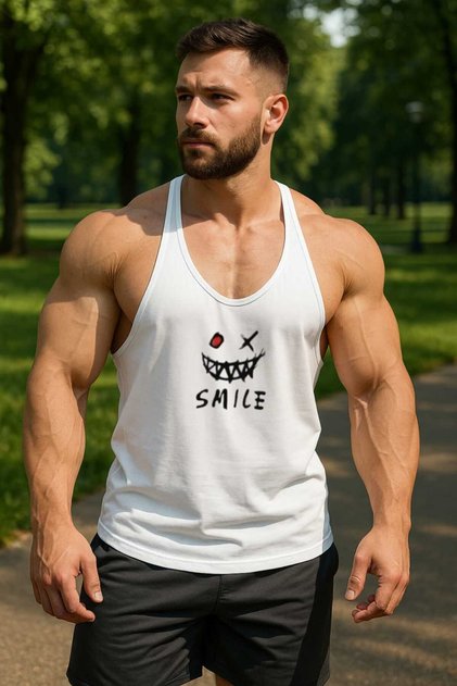 Men's Sports and Leisure Athlete Sweat-Proof Comfortable and Fashionable Zero Sleeve New Style New Trend t Shirt