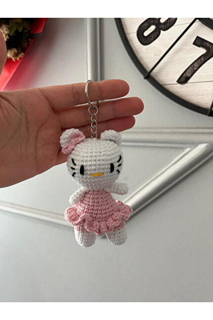 Breloc Amigurumi Hello Kitty