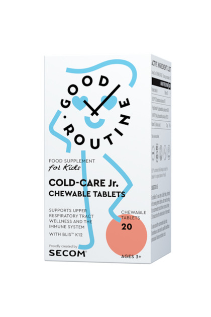 Supliment alimentar pentru raceala Cold-Care Jr. + 3 ani, Good Routine, 20 tablete masticabile