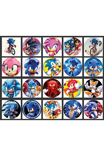 Sonic ETİKET STİCKER ÇIKARTMA 20 ADET - Fiyatı, Yorumları