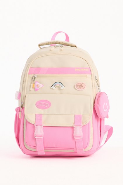 Girls' School Bag & Boys' Backpack with Korean Style Accessories Primary School, Middle School, High School