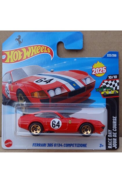 HOT WHEELS Ferrari 365 Gtb4 Competizione Diecast Model Car (1:64