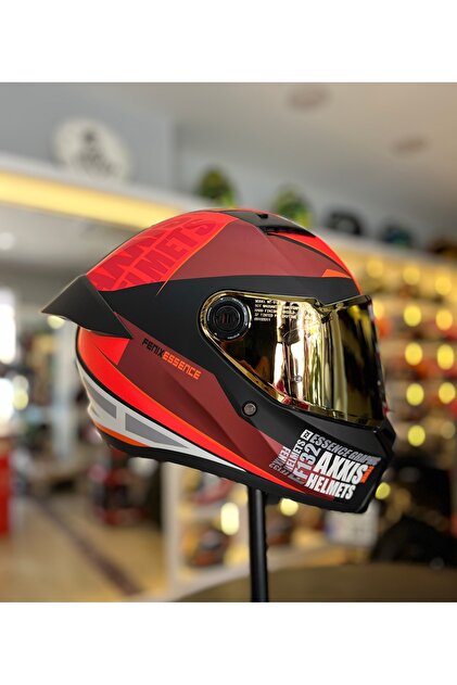 Axxis MOTOMARİS FENİX ESSENCE RED (ŞEFFAF VİZÖR GÖNDERİM) - Fiyatı