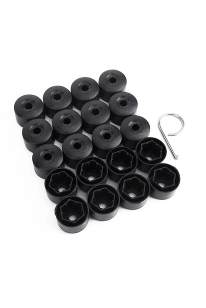 Capace prezoane pe 17 plus cheie de scos capacele, set 20buc, negre