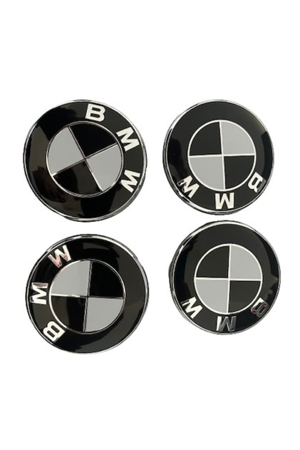 Set de 4 capace de jantă 68mm (compatibil cu F10 F11 F30 F31 F32 F33 E60 E90 E91 F70 F71)
