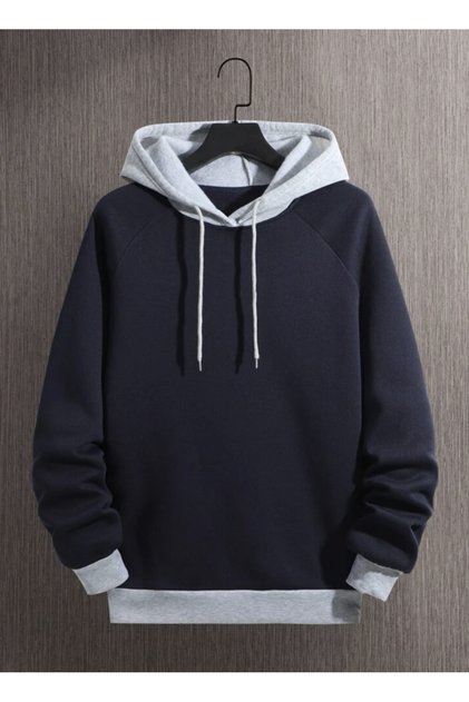 Plus SizeUnprinted Hoodie Colorful thread Oversize Sweatshirt Hoodie