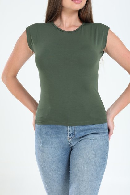 90% Cotton 10% Lycra Body Fitting Slim Fit Crew Neck Soft Touch Women's T-Shirt