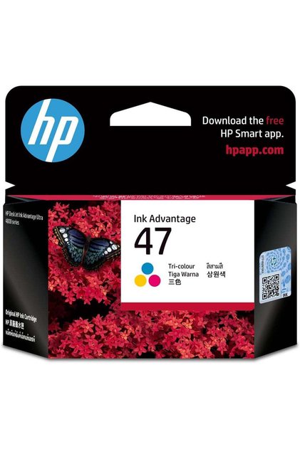 خرطوشة حبر أصلية ثلاثية الألوان 47 Advantage، 6Zd61Ae، سماوي، أرجواني، أصفر