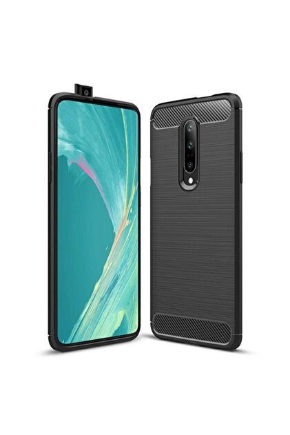 Carcasă de protecție cu inserții din carbon pentru OnePlus 7 Pro, neagră