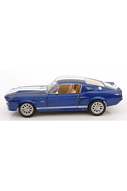 Ken Taylor Maquette Ford Mustang Shelby GT500 Eleanor 1967 Au 1/12 - KK- Scale, Métal, Bleu - Neuf Sous Boîte Majorette Racing Car