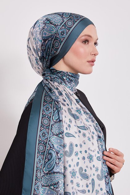 Emerald Green Mixed Floral Indian Silk Shawl