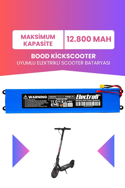 ELECTROLL Bood Kickscooter Batarya (ORJİNAL KAPASİTE) 36v 7.800mah