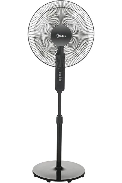 Vertical Fan with SQD Motor by Midea, 16 Inch, 3D Oscillation Directions, 3 Speed Levels, Adjustable