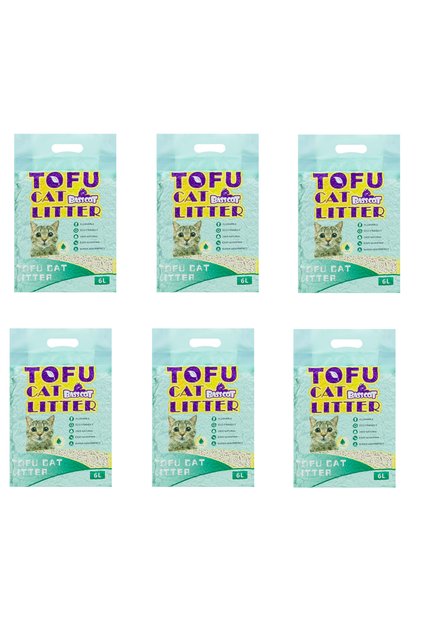 2.4kg per bag x6bags value pack, good cat litter,tofu cat litter,tofo cat litter