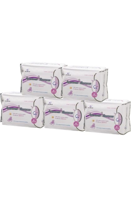 Tiens Airiz Daytime Hygienic Pads for Women, 10 Pieces (5 Packs,)