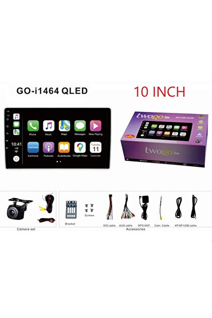 Twogo i1464 QLED 10 Inch Multimedya 4+64Gb 8 Çekirdek Android 15