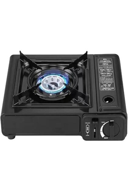 2-in-1 Portable Gas Stove with Auto Ignition & Overheat Protection for Indoor/Outdoor Cooking
