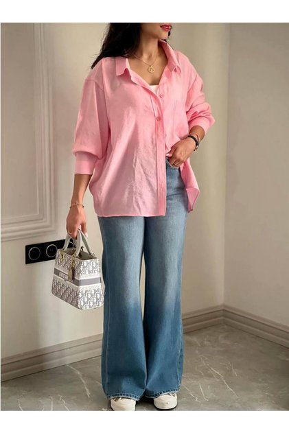 Women's Oversize Modal Shirt 75 cm