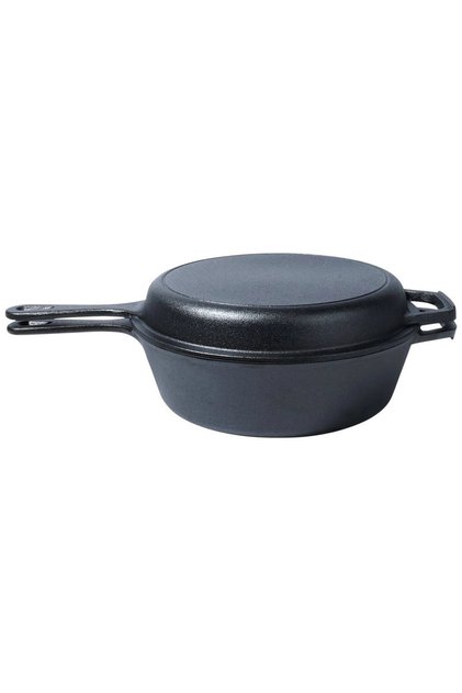 Set oală și tigaie 2 în 1 din fontă 3,5 litri