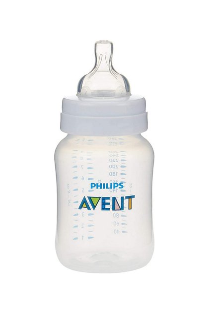 Anti-Colic Bottle 260mL for 0-12m - Leak-Free Wide Neck Design, Easy Clean & Latch