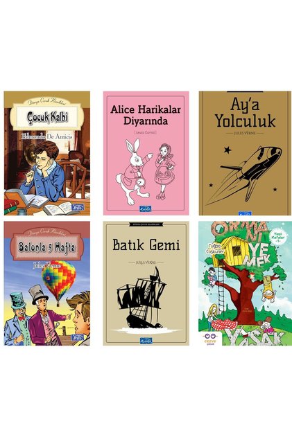 Yeşil Kafalar 1 Ormanı Yemek Yasak Ortaokul Okuma Seti 6 Books