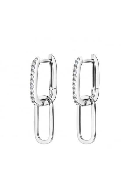 Cercei Pave Paperclip