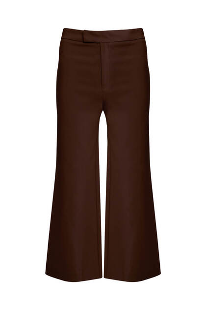 Brown High Waist Culotte Trousers