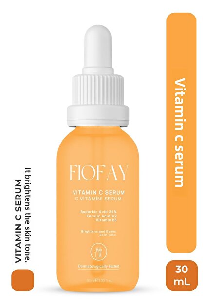 Fiofay Anti-Blemish Brightening Vitamin C Serum, 20% Ascorbic Acid, Glutathione, Ferulic Acid Content 30 ml- Trendyol