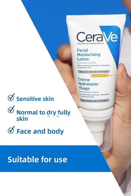 CeraVe Facial Moisturizing Lotion for Normal & Dry Skin Spf50 52