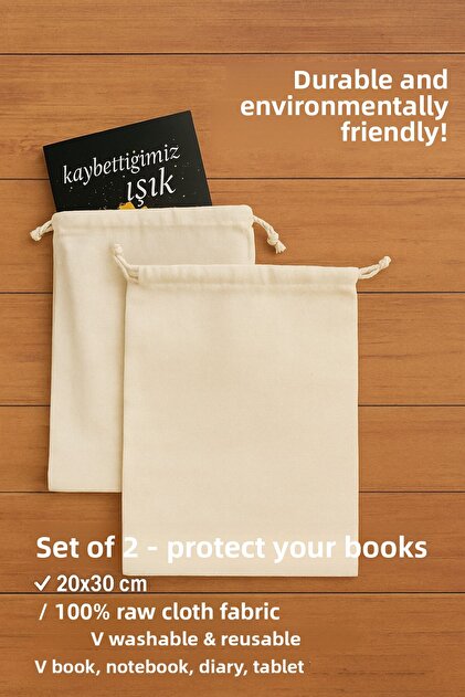 Book Cover, Raw Cloth, Set of 2, 20X30 Cm.