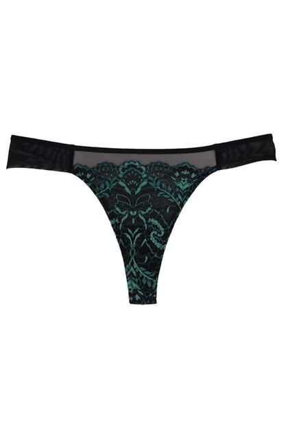 816 - Lace Tulle Brazilian Panties