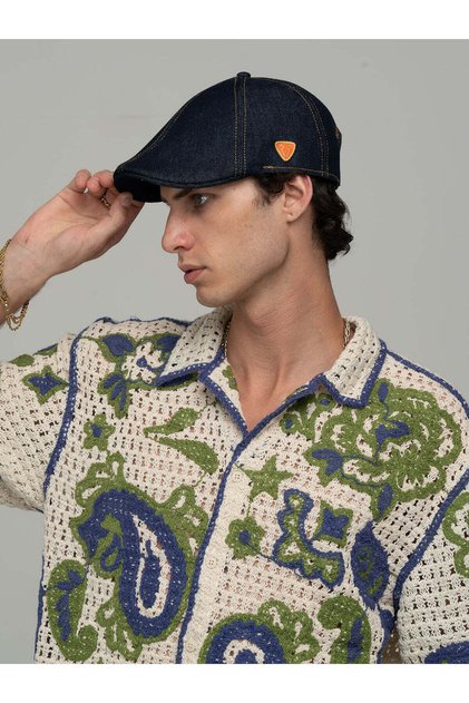 Kadın Erkek Denim Kasket Şapka Hands Off