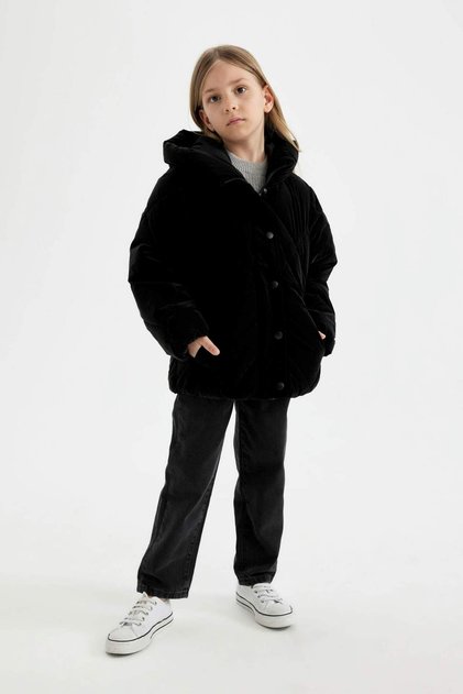 Girls' Water Repellent Hooded down Jacket A0839A823Au