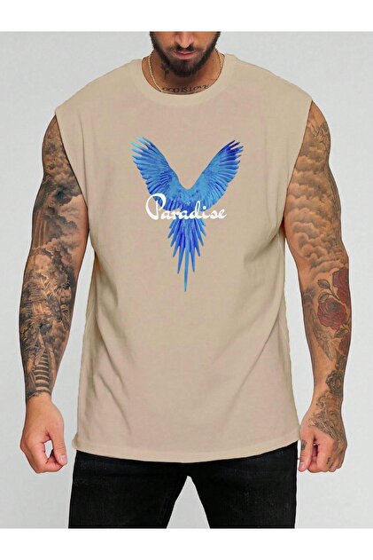 1 Item Is a Gift for Purchases of 6 or More Paradise Printed Sleeveless T-Shirt