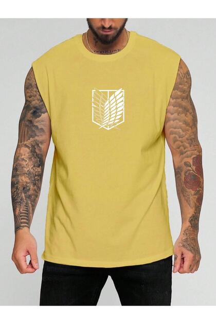 Titan Printed Sleeveless T-Shirt
