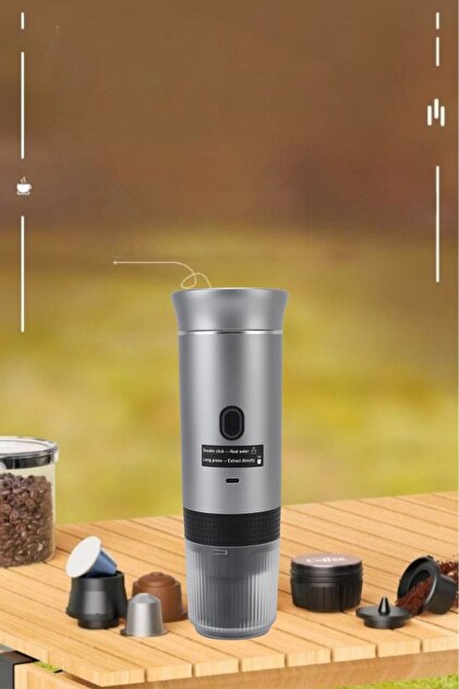 mochiron Taşınabilir Espresso Kahve Makinesi Şarjlı Kapsül Ve