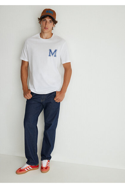 パンツ moodybaron 7p Red Stitch Denim Mavi Oxford MV91 Street Rinse Denim Jean Pantolon 0010069-87666