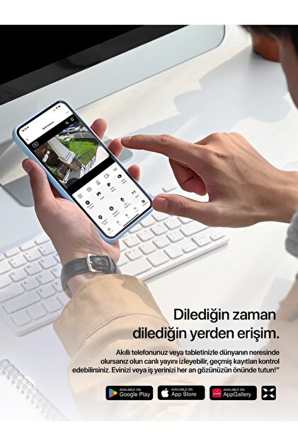 Xenon Smart Akıllı Güvenlik Kamerası PTZ Wi-Fi 350° IP65 Mobil