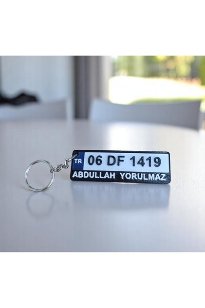 Kişiye Özel Araba Plaka Anahtarlık Isimli Plakalık Hediyelik ( 2 adet )